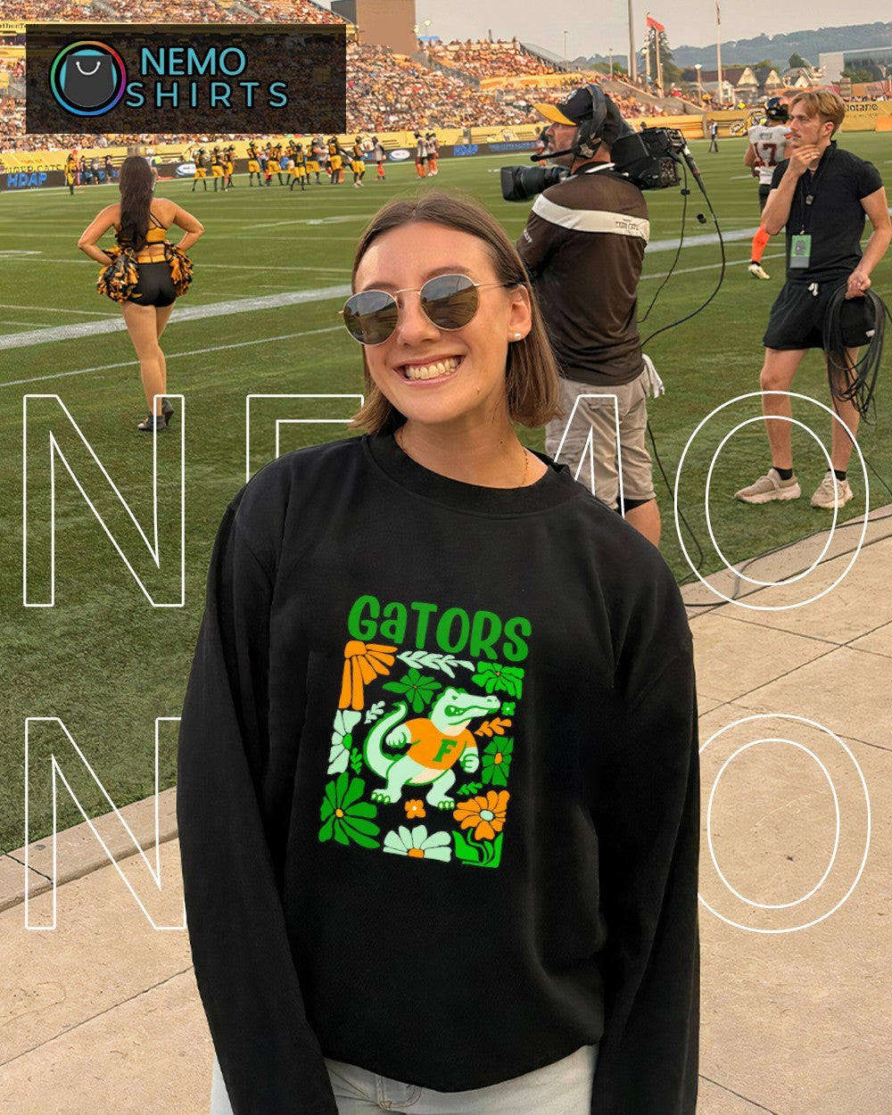 Gators boho floral Florida mascot - Adult & Kids T-Shirts, Sweatshirts & Hoodies apparel design preview 6