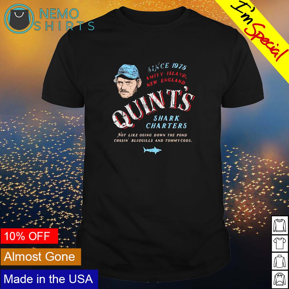 Quint's Shark Charters since 1975 amity island new - Adult & Kids T-Shirts, Sweatshirts & Hoodies apparel design preview 1