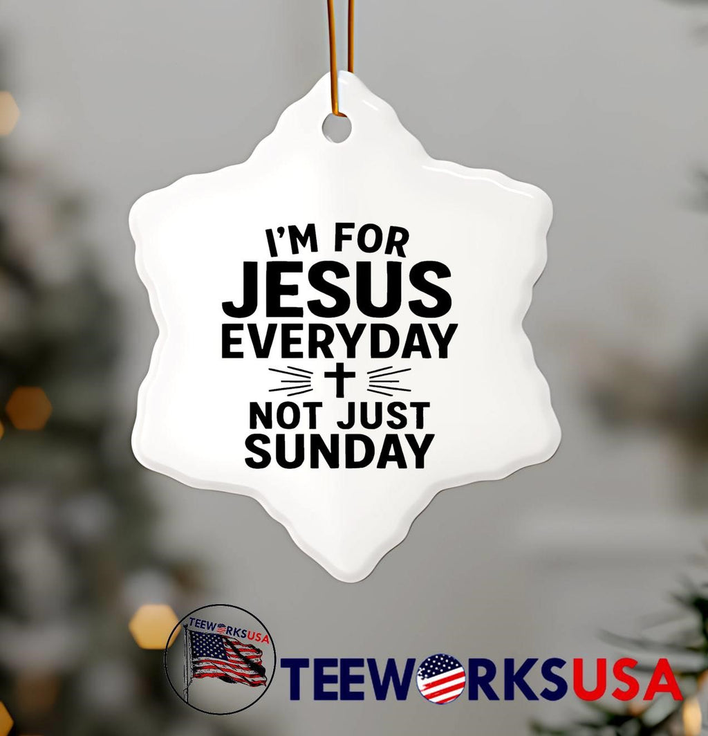 I'm For Jesus Everyday Not Just Sunday - Adult & Kids T-Shirts, Sweatshirts & Hoodies apparel design preview 7