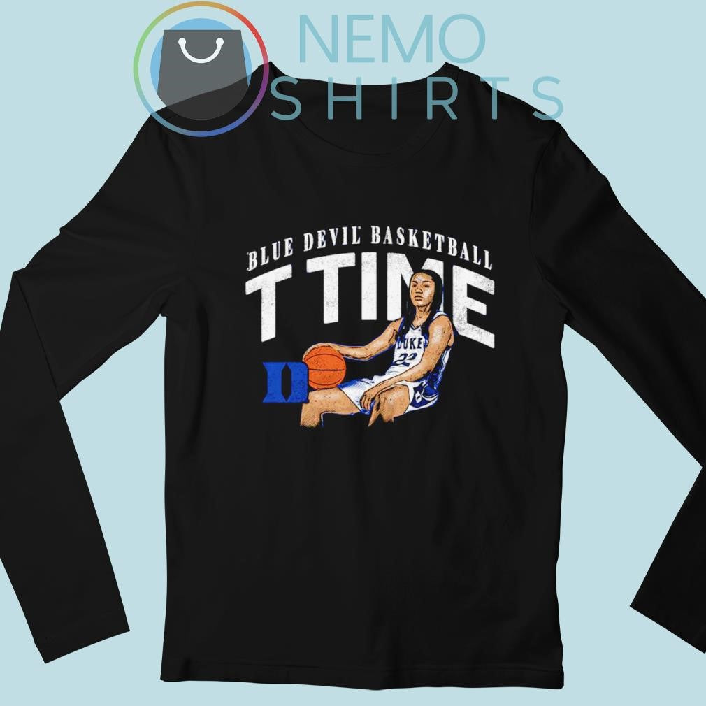T Time Duke Blue Devils basketball cartoon player - Adult & Kids T-Shirts, Sweatshirts & Hoodies apparel design preview 3