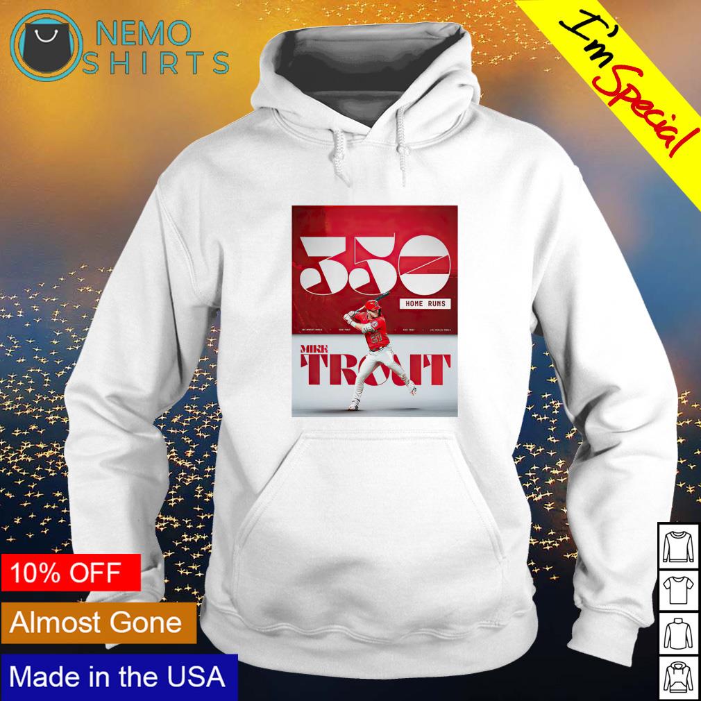 Los Angeles Angels Mike Trout 350 home runs - Adult & Kids T-Shirts, Sweatshirts & Hoodies apparel design preview 2