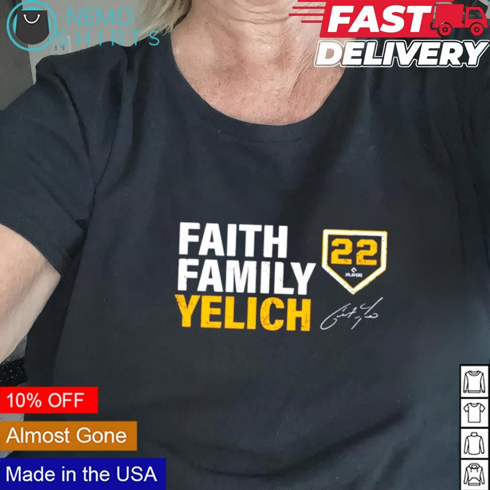 Faith family Yelich 22 signature - Adult & Kids T-Shirts, Sweatshirts & Hoodies apparel design preview 2