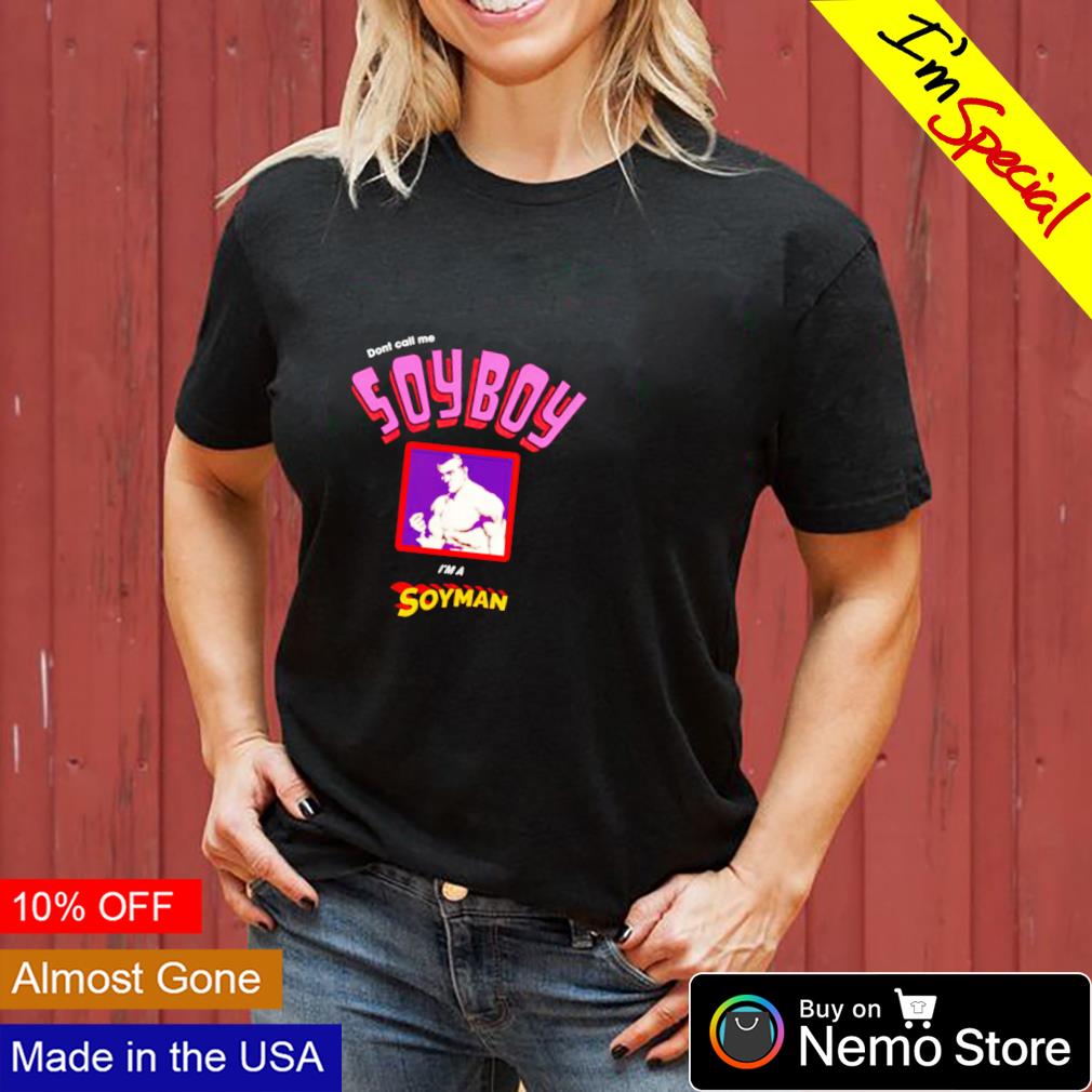 Don't call me soyboy I'm a soyman - Adult & Kids T-Shirts, Sweatshirts & Hoodies apparel design preview 3