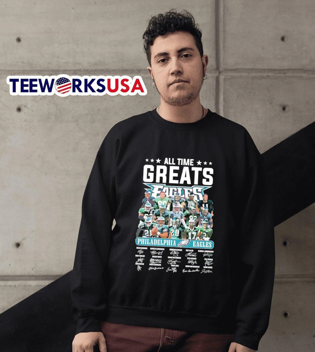 All time greats Philadelphia Eagles signatures - Adult & Kids T-Shirts, Sweatshirts & Hoodies apparel design preview 6