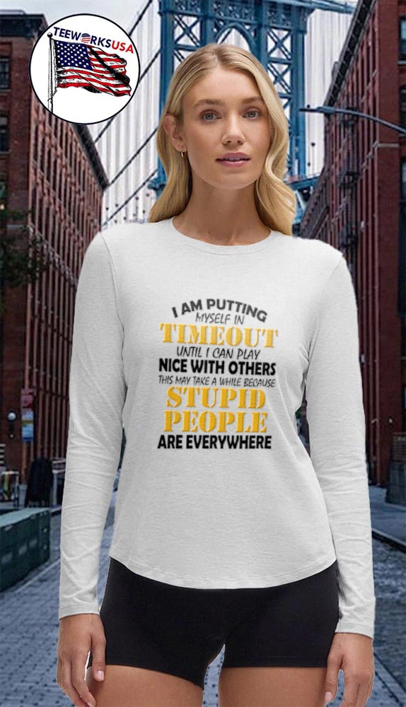 I am putting myself in timeout until can play nice - Adult & Kids T-Shirts, Sweatshirts & Hoodies apparel design preview 4