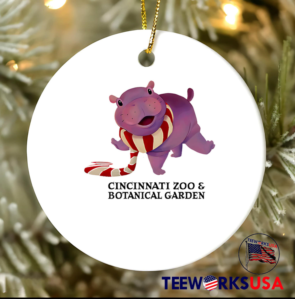 Moo Deng pink Cincinnati Zoo and Botanical Garden - Adult & Kids T-Shirts, Sweatshirts & Hoodies apparel design preview 3
