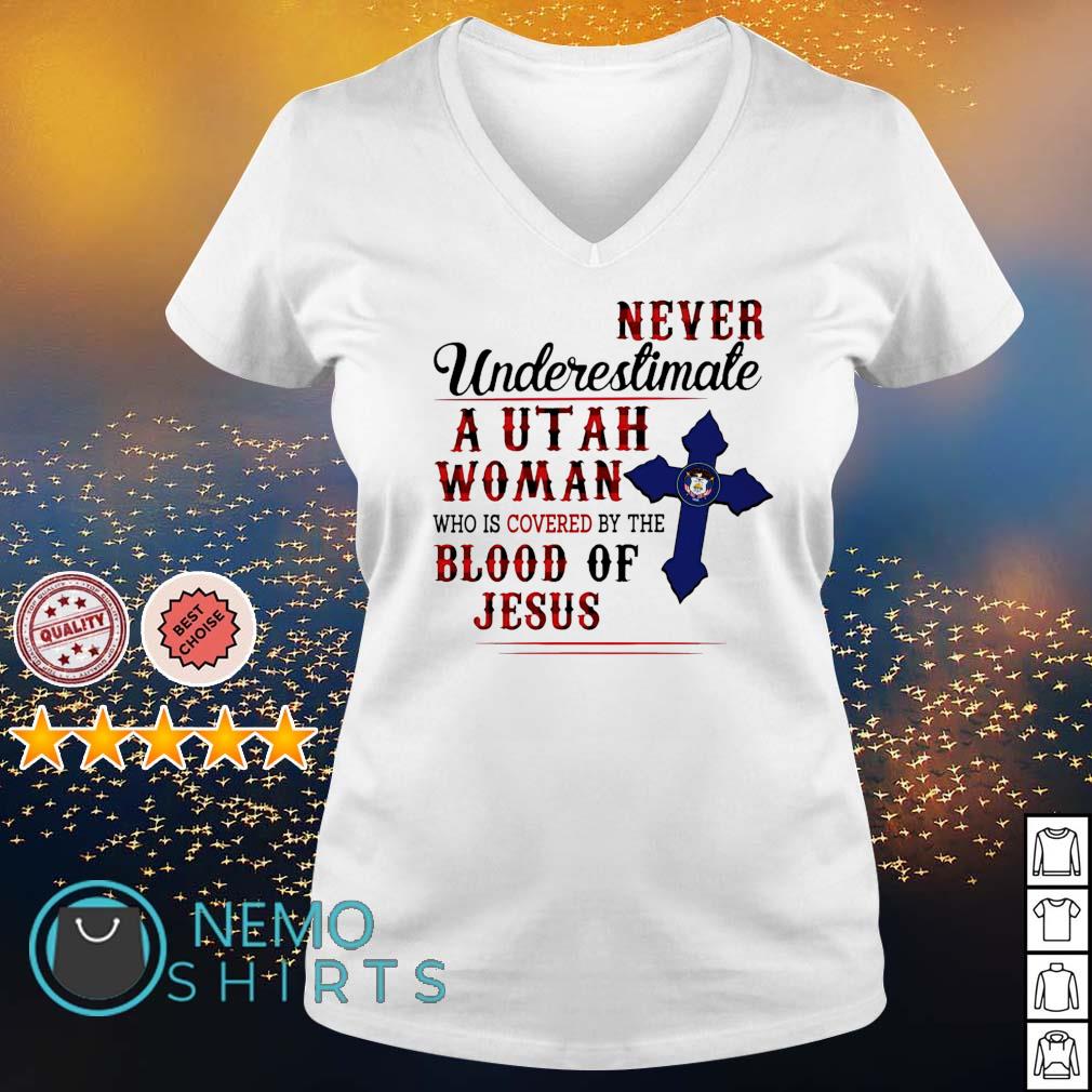 Never underestimate a Utah Woman who is covered by - Adult & Kids T-Shirts, Sweatshirts & Hoodies apparel design preview 5