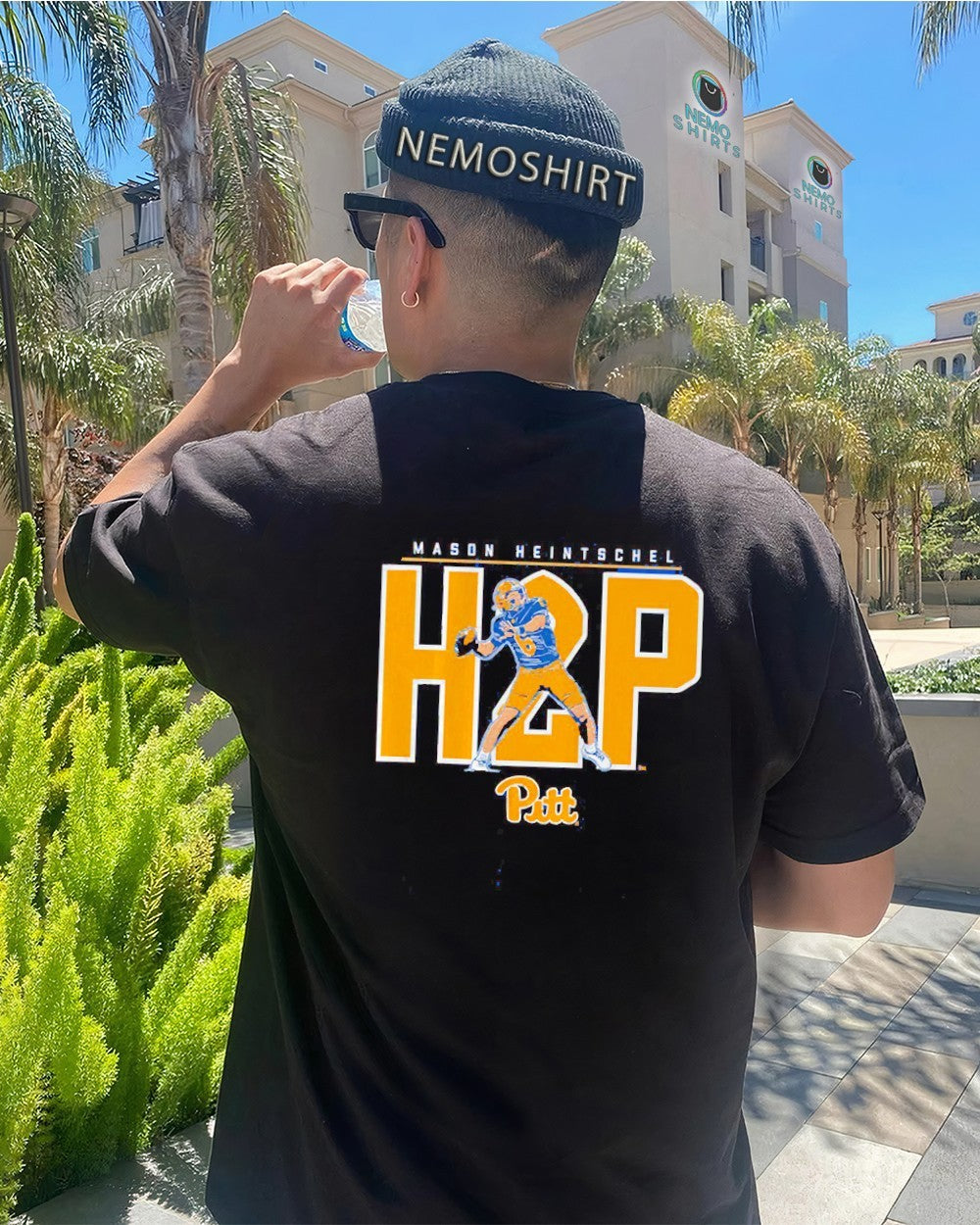 H2P Mason Heintschel Pittsburgh Panthers football - Adult & Kids T-Shirts, Sweatshirts & Hoodies apparel design preview 4