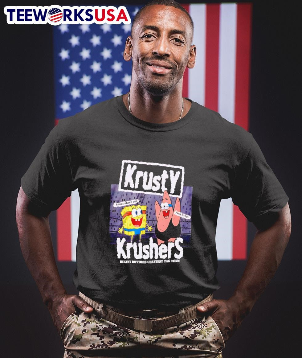 SpongeBob SquarePants Krusty Krushers Tag Team - Adult & Kids T-Shirts, Sweatshirts & Hoodies apparel design preview 1