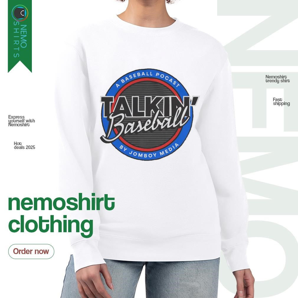 A baseball pocast Talkin' - Adult & Kids T-Shirts, Sweatshirts & Hoodies apparel design preview 4