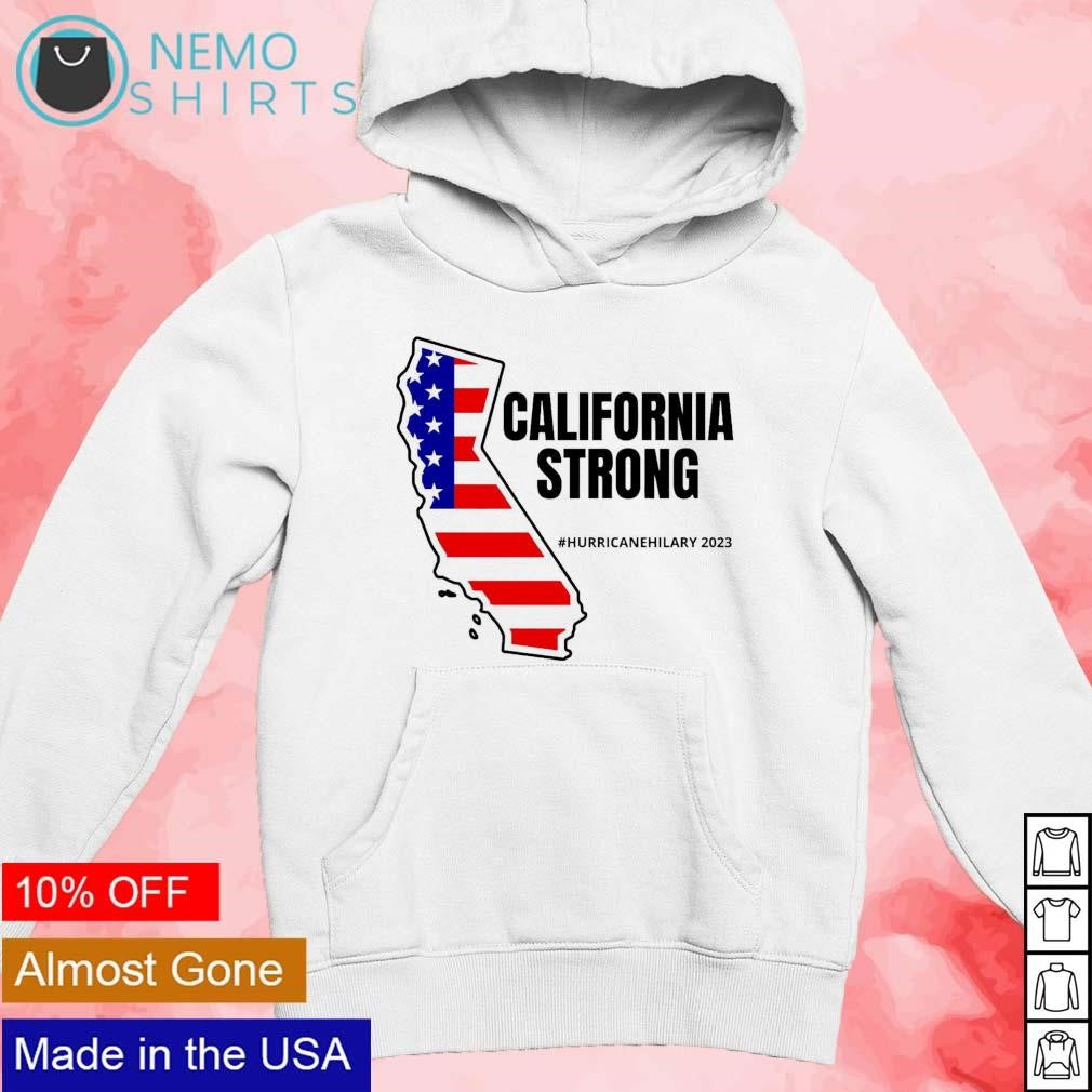 California strong hurricane Hilary 2023 map - Adult & Kids T-Shirts, Sweatshirts & Hoodies apparel design preview 2