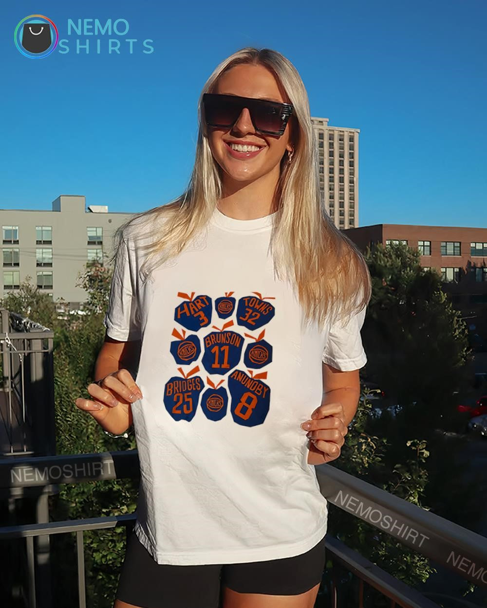 New York Knicks Big Apple multiple players - Adult & Kids T-Shirts, Sweatshirts & Hoodies apparel design preview 4