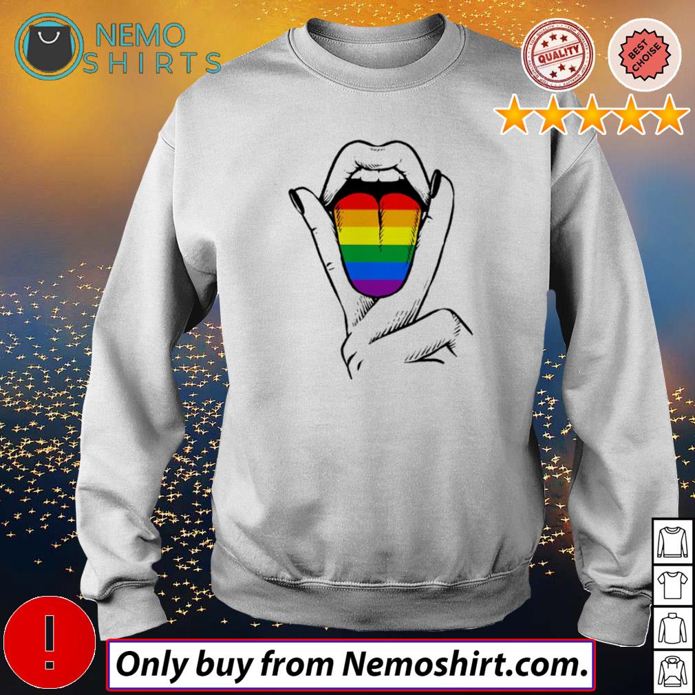 LGBT Pride Lesbian Tongue - Adult & Kids T-Shirts, Sweatshirts & Hoodies apparel design preview 4