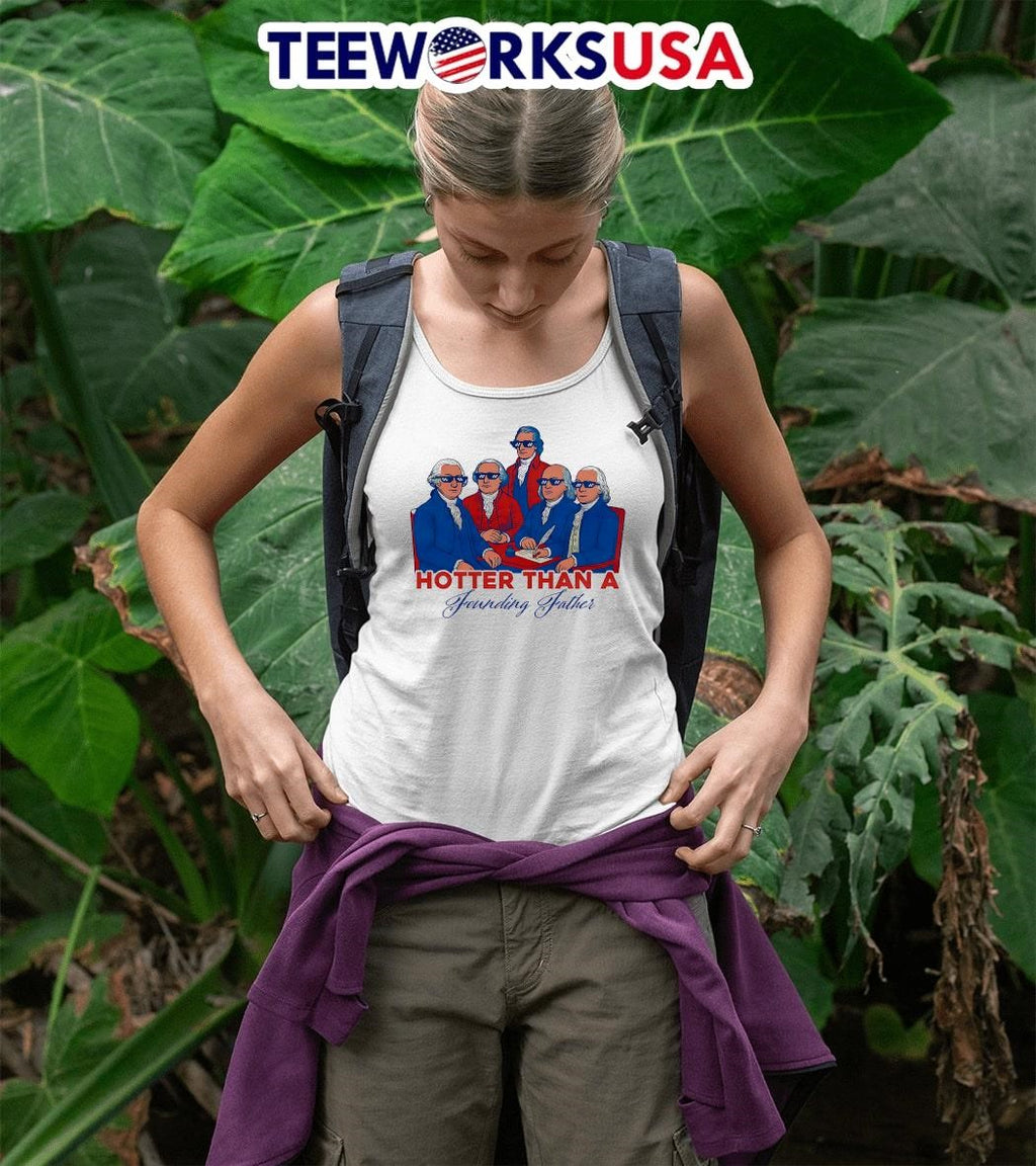 Hotter than a Founding Father - Adult & Kids T-Shirts, Sweatshirts & Hoodies apparel design preview 5