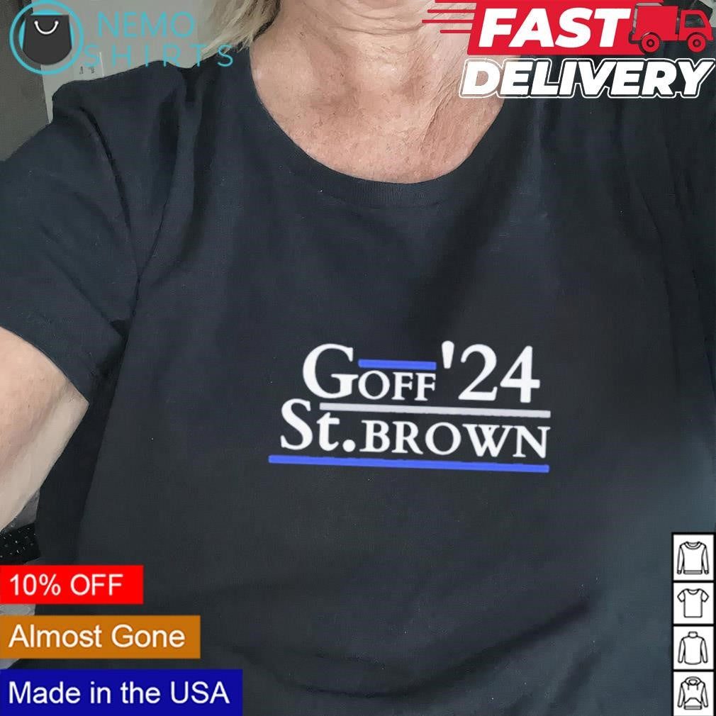 Goff and St. Brown '24 Detroit football - Adult & Kids T-Shirts, Sweatshirts & Hoodies apparel design preview 2