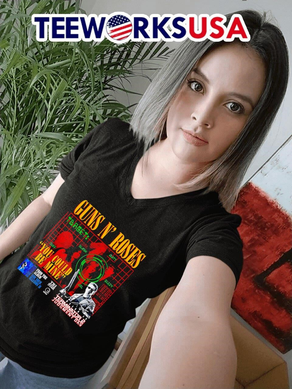 Guns N Roses you could be mine as heard in Terminator - Adult & Kids T-Shirts, Sweatshirts & Hoodies apparel design preview 7