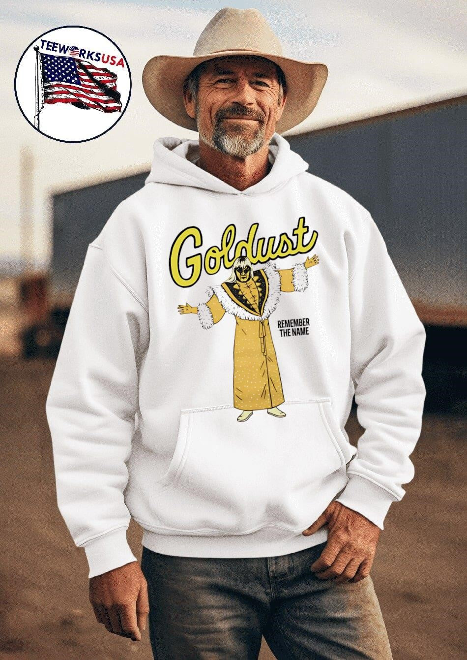 Goldust Remember The Name - Adult & Kids T-Shirts, Sweatshirts & Hoodies apparel design preview 2