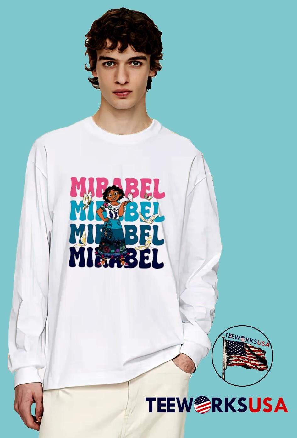 Mirabel Madrigal repeat cartoon cute - Adult & Kids T-Shirts, Sweatshirts & Hoodies apparel design preview 4