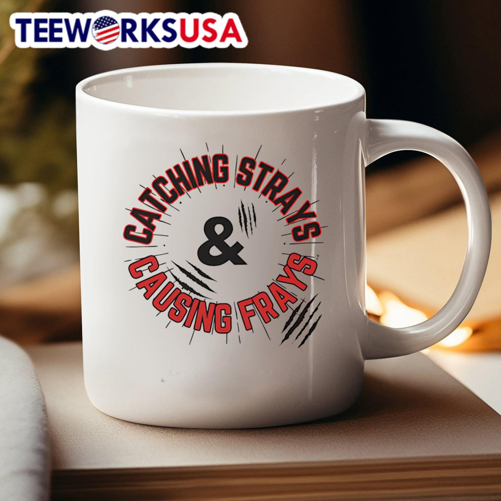 Catching Strays and Causing Frays - Adult & Kids T-Shirts, Sweatshirts & Hoodies apparel design preview 4