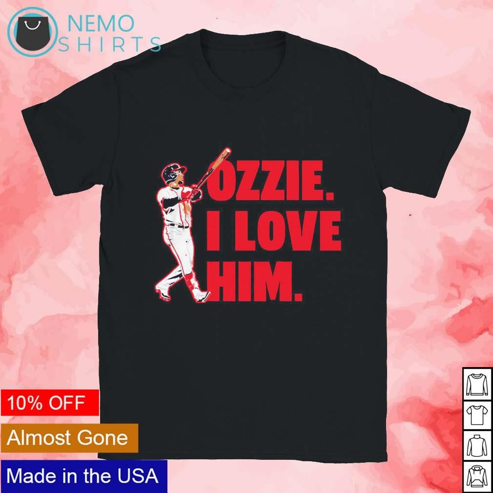 Atlanta Braves Ozzie Albies I love him - Adult & Kids T-Shirts, Sweatshirts & Hoodies apparel design preview 1