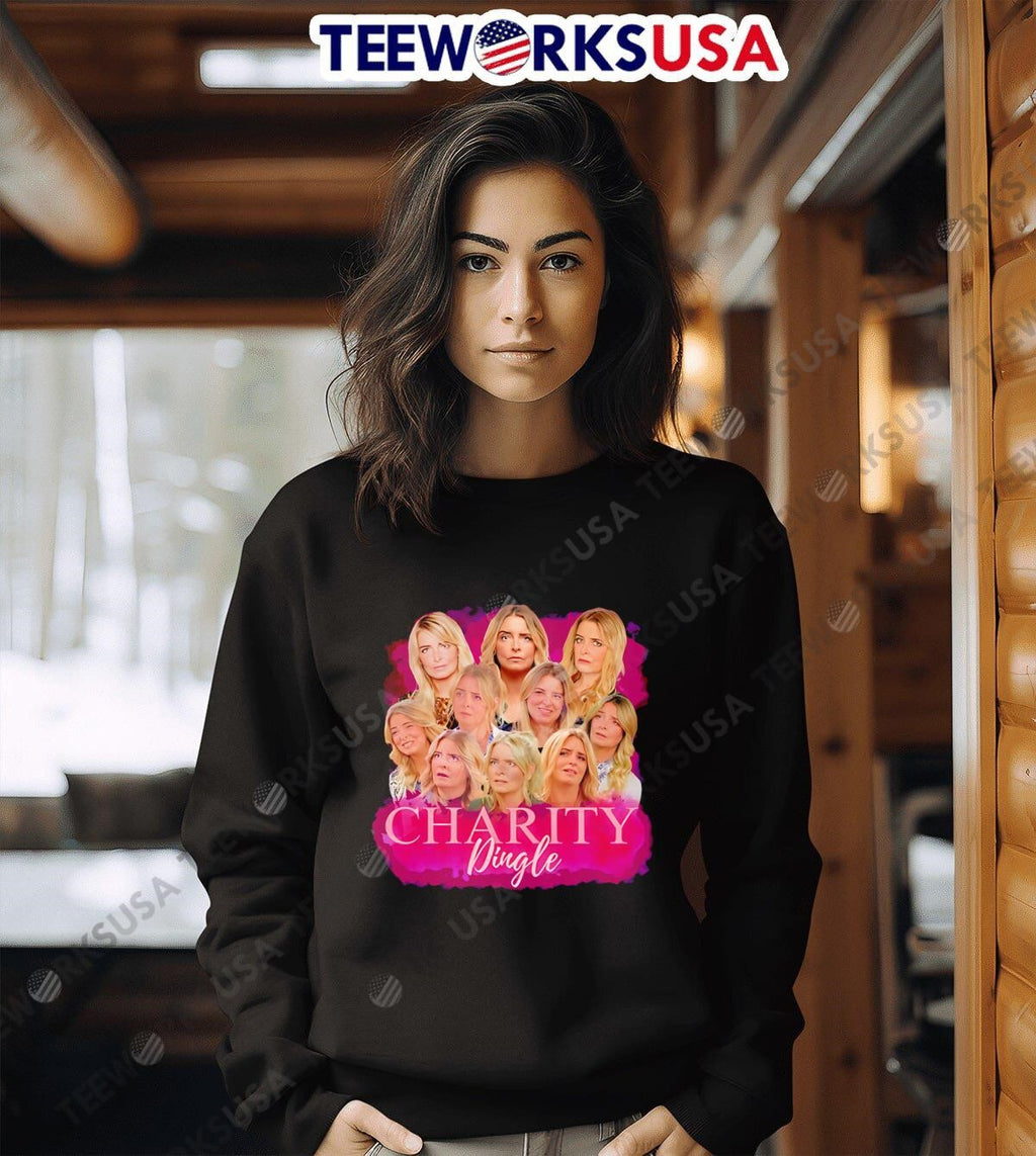 Charity Dingle Fan Collage Pink Themed Graphic - Adult & Kids T-Shirts, Sweatshirts & Hoodies apparel design preview 6