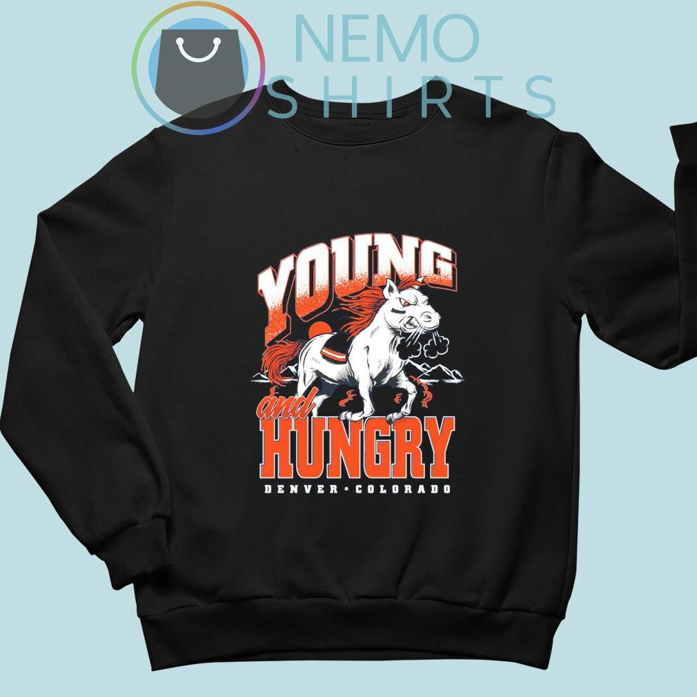 Young And Hungry Denver Colorado - Adult & Kids T-Shirts, Sweatshirts & Hoodies apparel design preview 4