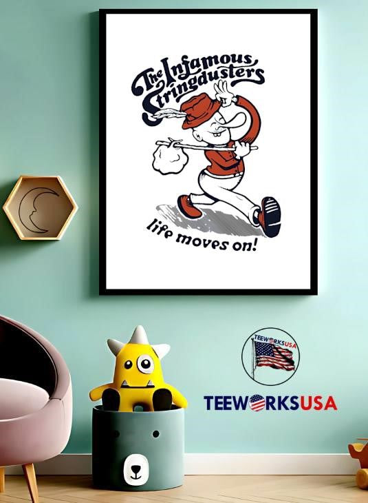 The Infamous Stringdusters Life Moves On funny - Adult & Kids T-Shirts, Sweatshirts & Hoodies apparel design preview 3