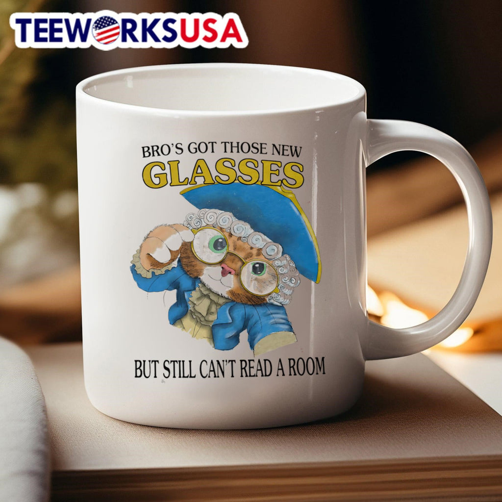 Bro's got those new glasses but still can't read a - Adult & Kids T-Shirts, Sweatshirts & Hoodies apparel design preview 4