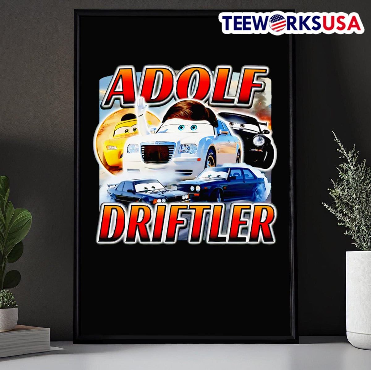 Cars Adolf Driftler - Adult & Kids T-Shirts, Sweatshirts & Hoodies apparel design preview 5