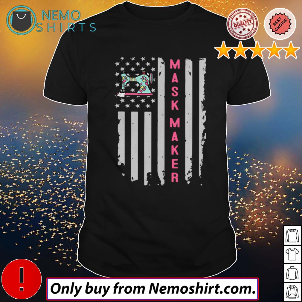 America flag Mask Maker Sewing - Adult & Kids T-Shirts, Sweatshirts & Hoodies apparel design preview 1