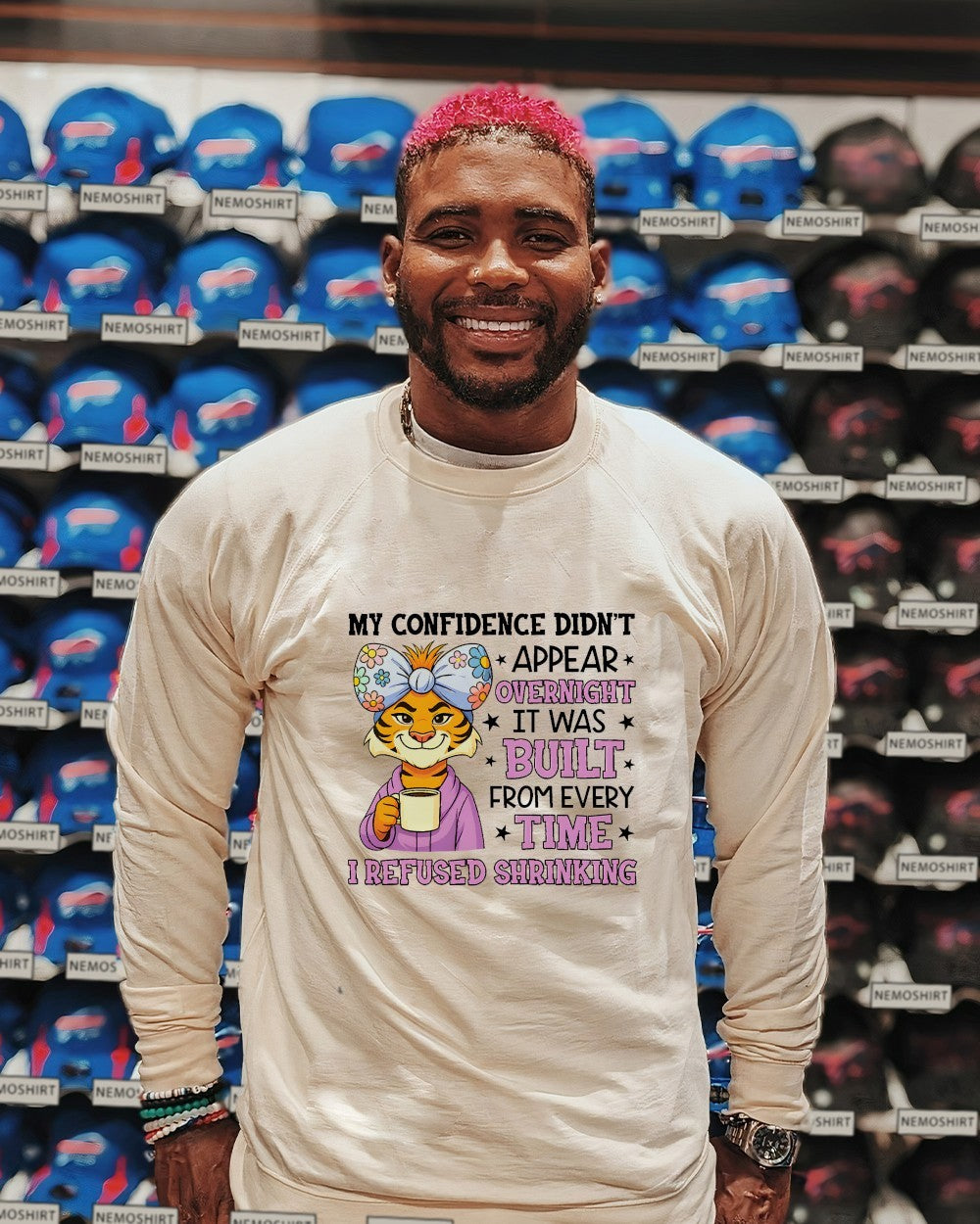 Tiger my confidence didn't appear overnight it was - Adult & Kids T-Shirts, Sweatshirts & Hoodies apparel design preview 2