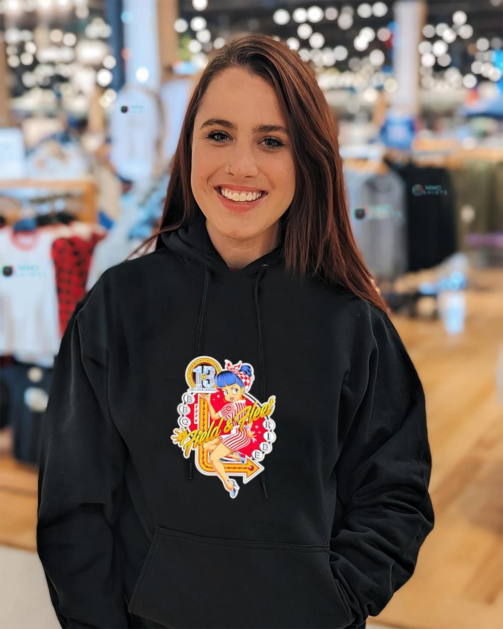 13th Annual Vintage Kustom Motorcycle and Car Show - Adult & Kids T-Shirts, Sweatshirts & Hoodies apparel design preview 3