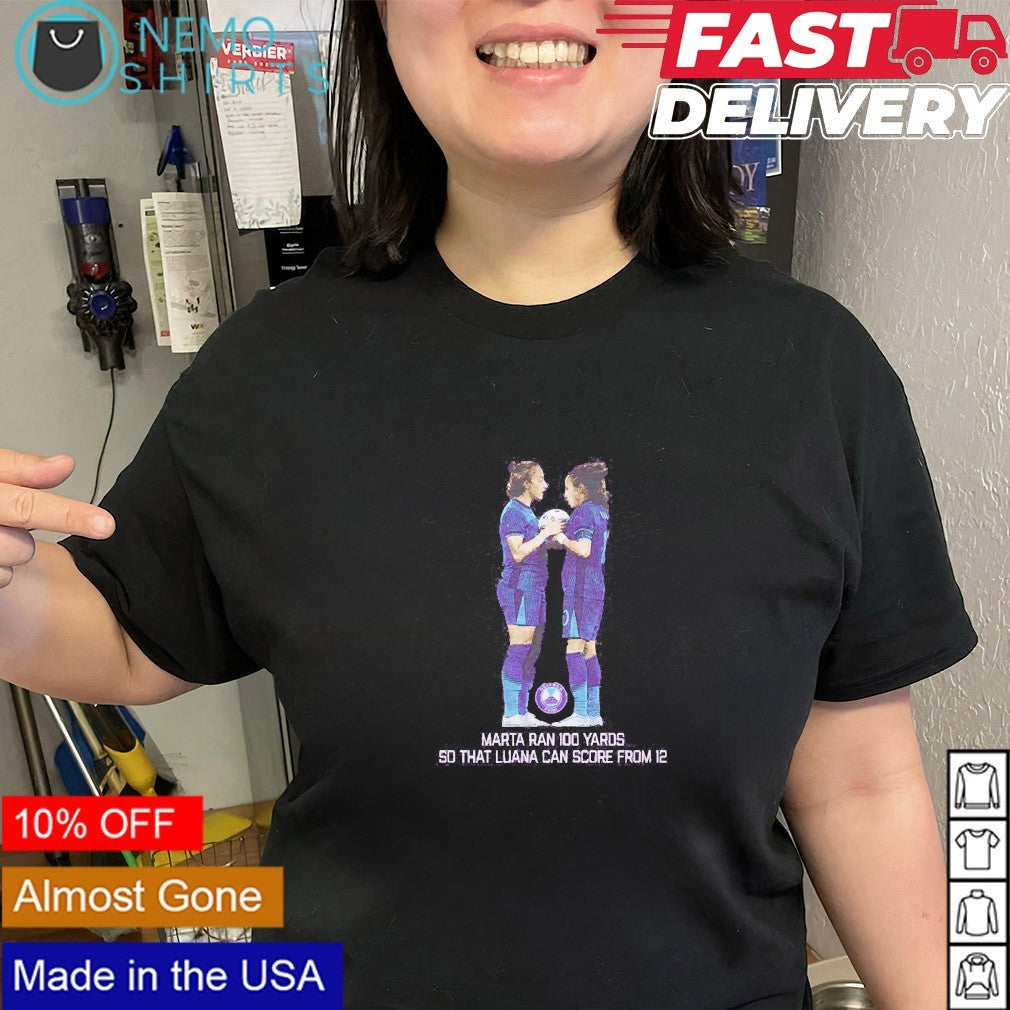 Marta and Luana Orlando Pride ran 100 yards so that - Adult & Kids T-Shirts, Sweatshirts & Hoodies apparel design preview 3