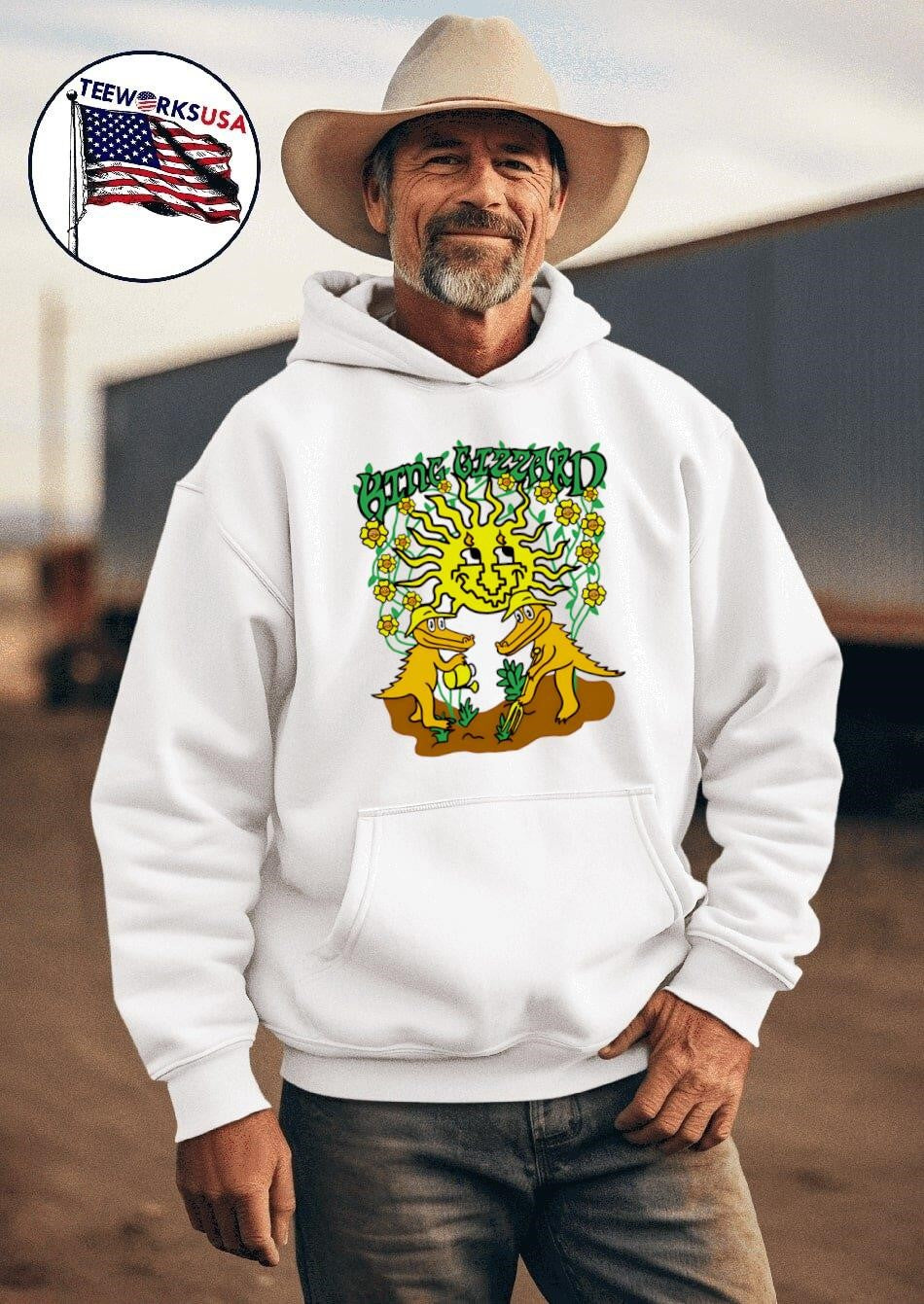 King Gizzard Garden Gator - Adult & Kids T-Shirts, Sweatshirts & Hoodies apparel design preview 2