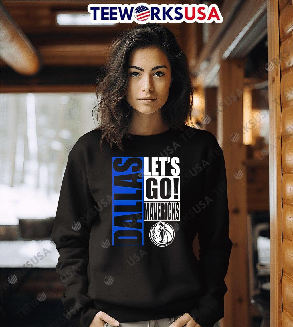 Dallas Mavericks let's go design - Adult & Kids T-Shirts, Sweatshirts & Hoodies apparel design preview 6