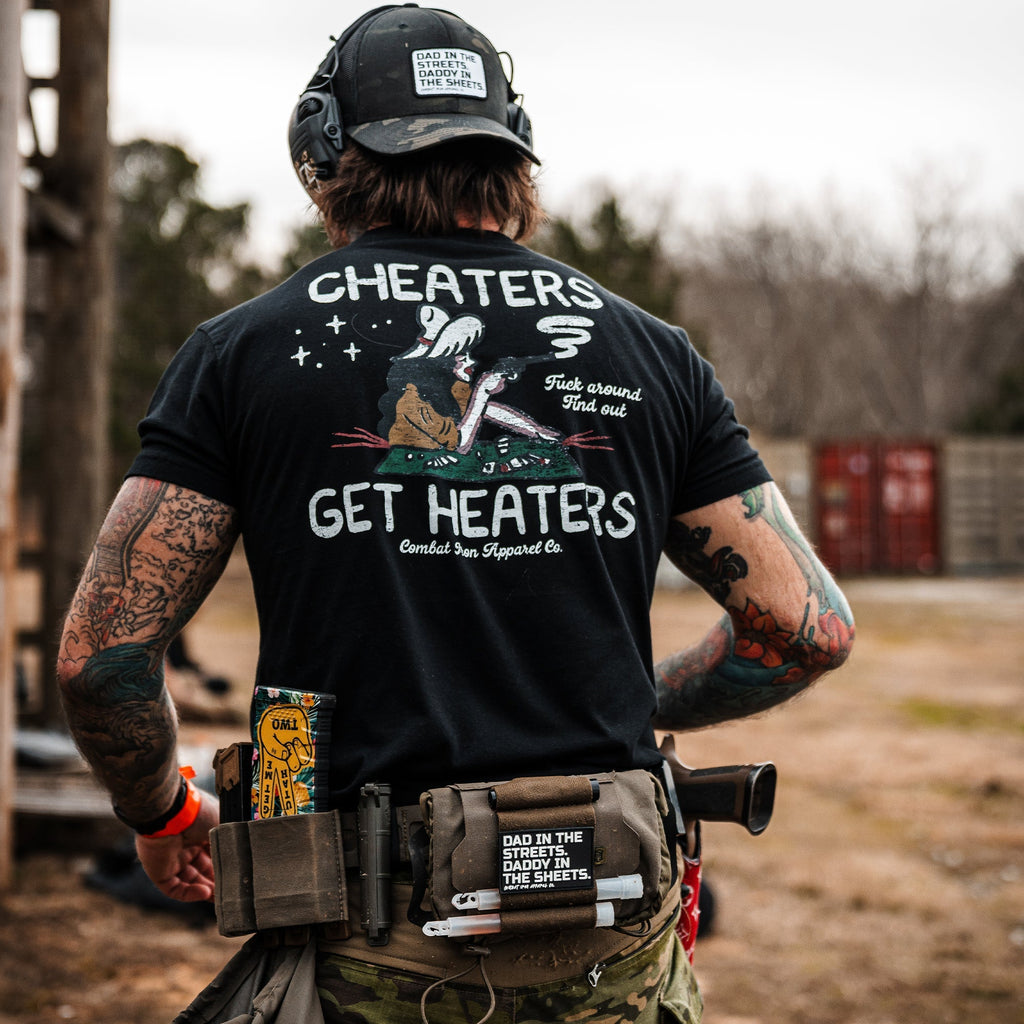 Cheaters Get Heaters Cowboy Edition Men's - Adult & Kids T-Shirts, Sweatshirts & Hoodies apparel design preview 5