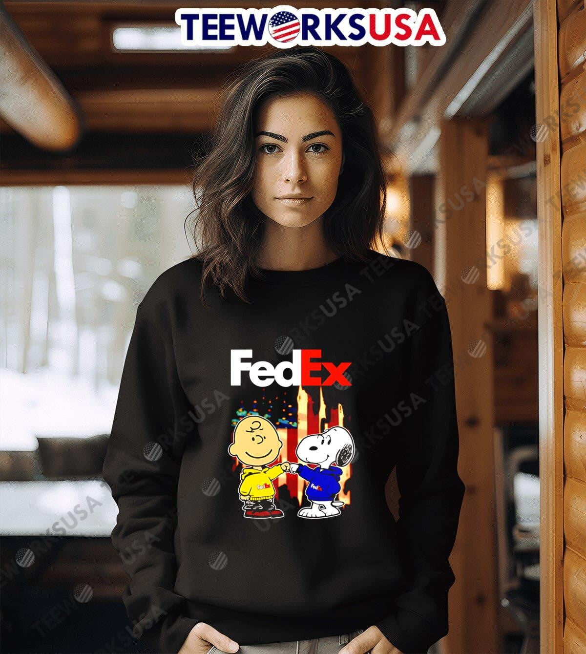FEDEX Charlie Brown and Snoopy - Adult & Kids T-Shirts, Sweatshirts & Hoodies apparel design preview 6
