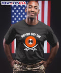 Never say die Kenny McCormick South Park and The - Adult & Kids T-Shirts, Sweatshirts & Hoodies apparel design preview 1