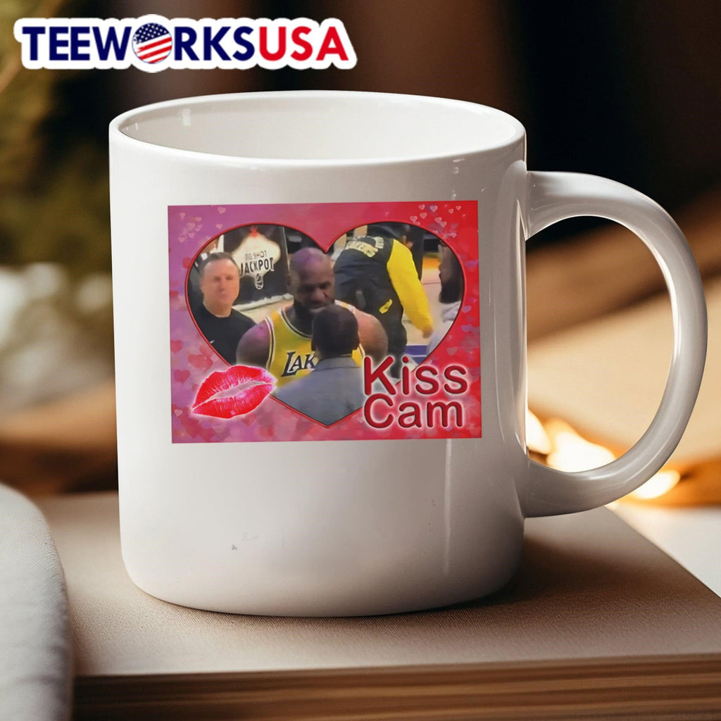 Kiss cam Lebron James and Stephen A Smith - Adult & Kids T-Shirts, Sweatshirts & Hoodies apparel design preview 4