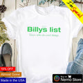 Macrodosing billys list guys who do cool things - Adult & Kids T-Shirts, Sweatshirts & Hoodies apparel design preview 1