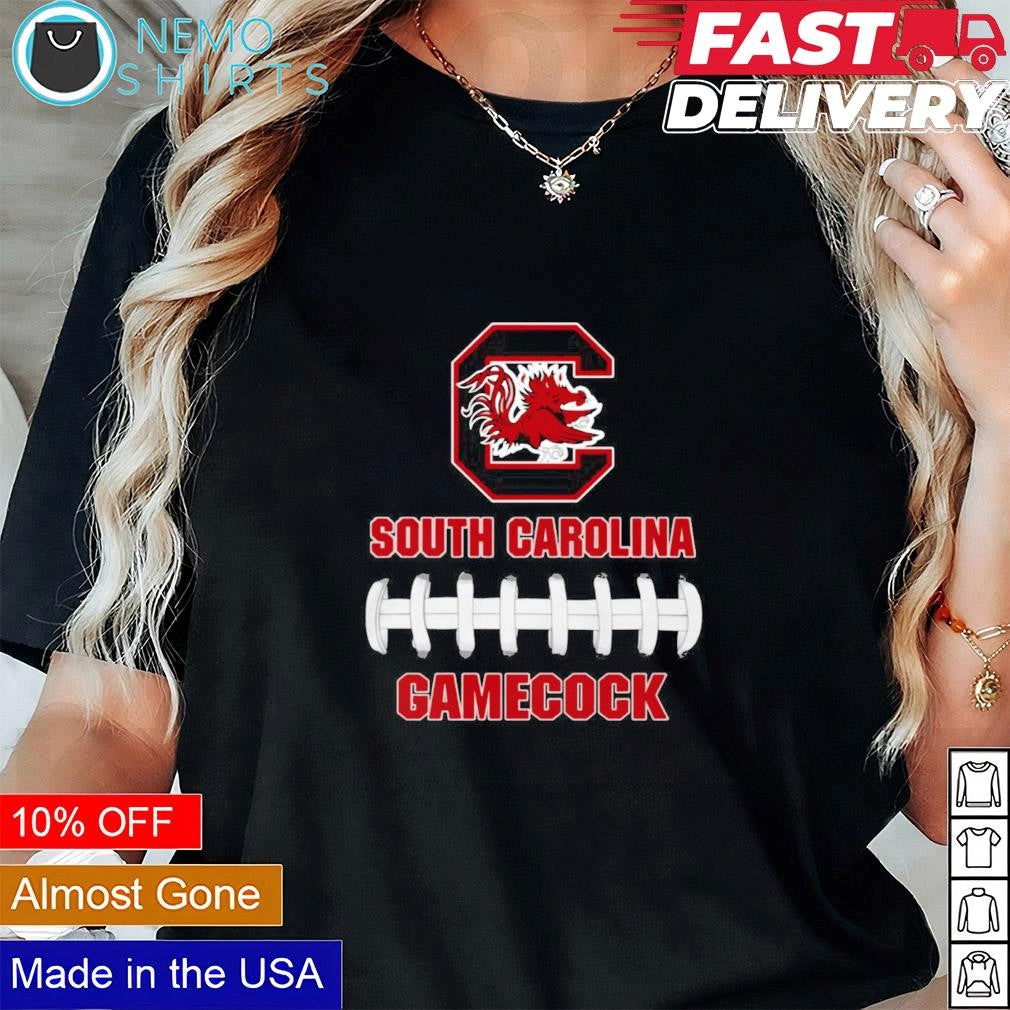 South Carolina Gamecocks football laces - Adult & Kids T-Shirts, Sweatshirts & Hoodies apparel design preview 1
