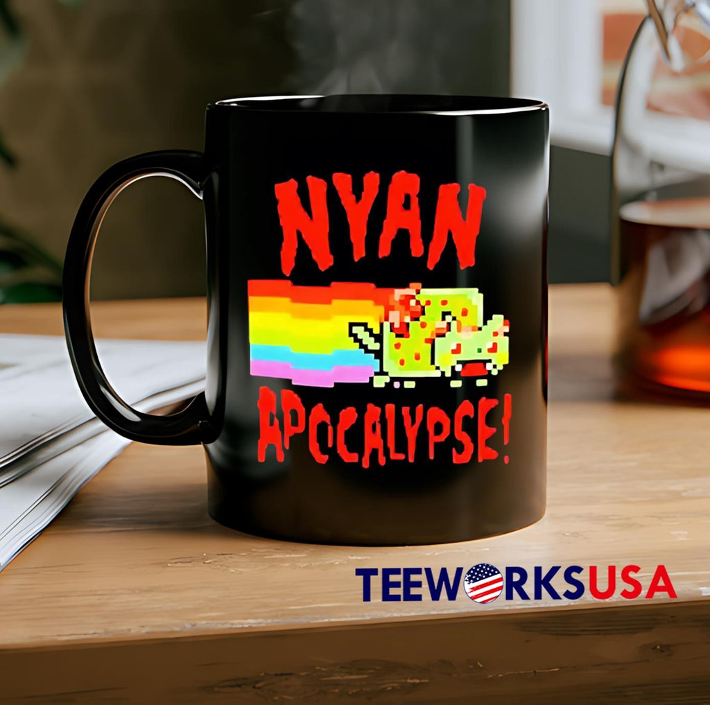 Nyan Apocalypse - Adult & Kids T-Shirts, Sweatshirts & Hoodies apparel design preview 2