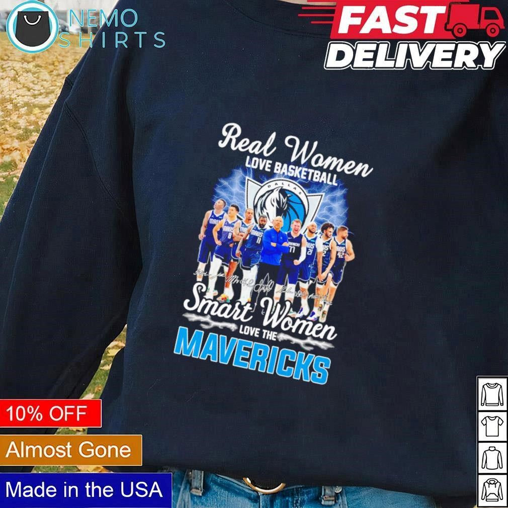 Real women love basketball smart the Mavericks coach - Adult & Kids T-Shirts, Sweatshirts & Hoodies apparel design preview 3
