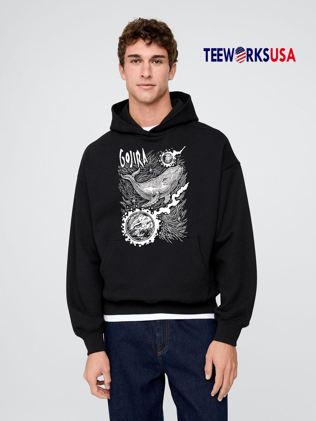 Gojira New York Comic Con 2025 Exclusive black white - Adult & Kids T-Shirts, Sweatshirts & Hoodies apparel design preview 2