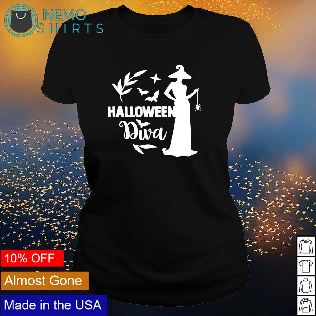 Witch Halloween diva - Adult & Kids T-Shirts, Sweatshirts & Hoodies apparel design preview 3