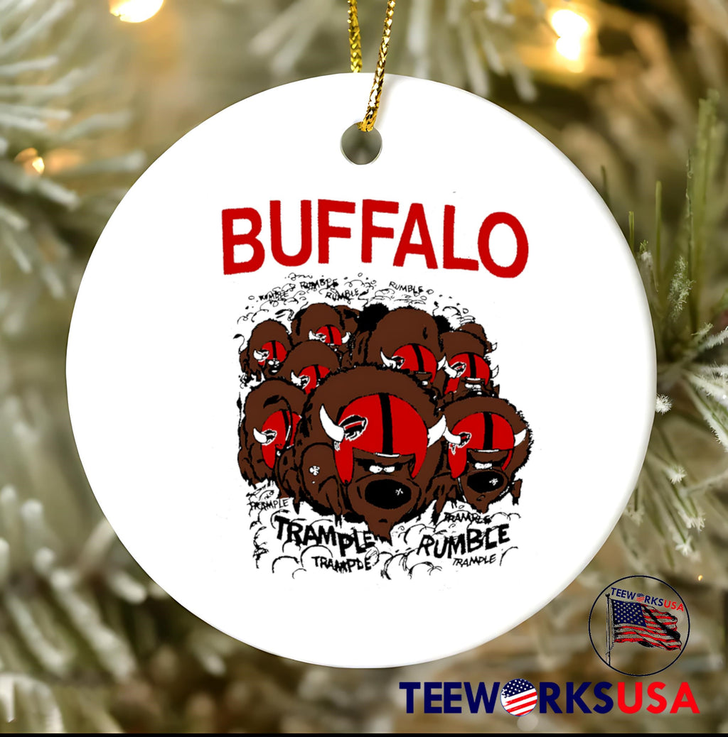 Buffalo Football trample rumble design cartoon - Adult & Kids T-Shirts, Sweatshirts & Hoodies apparel design preview 3