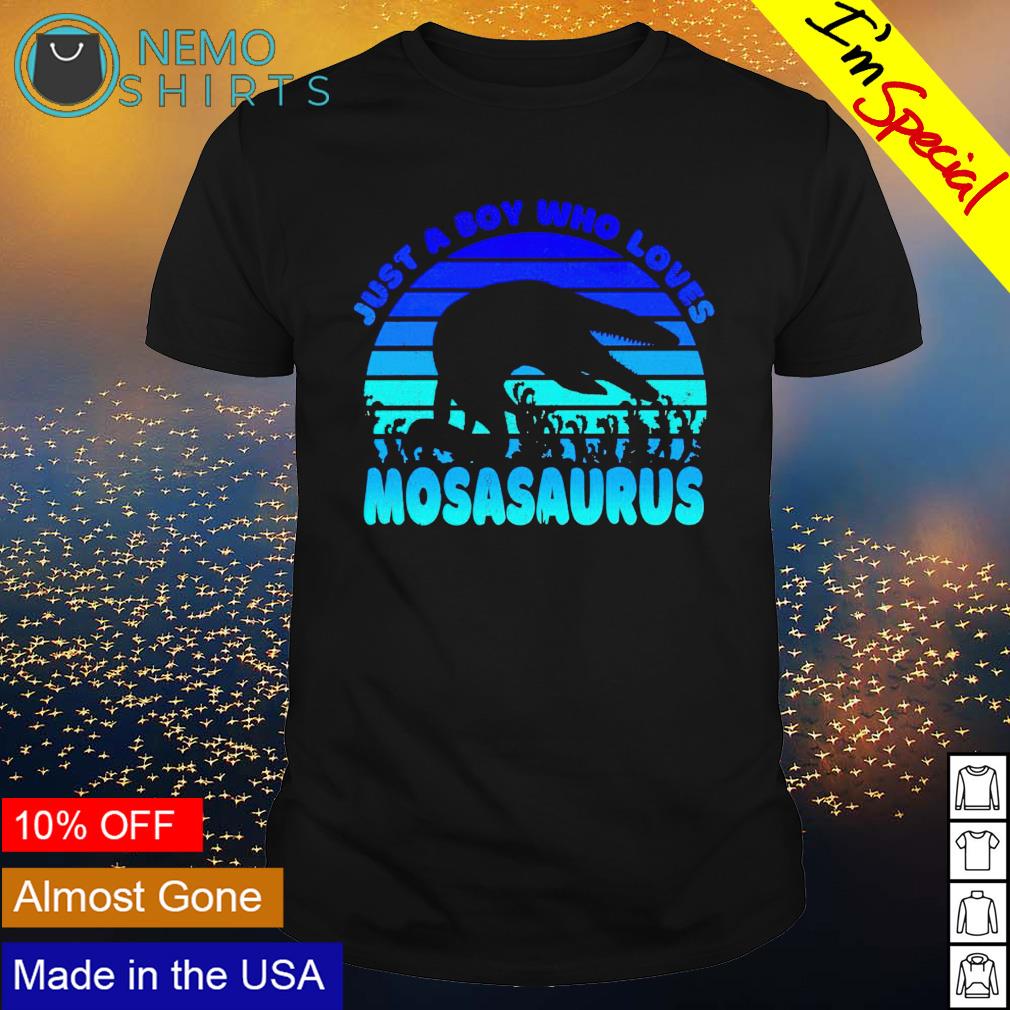 Just a boy who loves mosasaurus - Adult & Kids T-Shirts, Sweatshirts & Hoodies apparel design preview 1