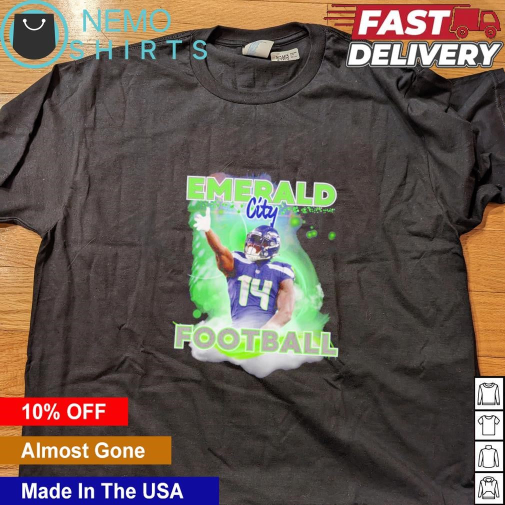 Emerald city football DK Metcalf Seattle Seahawks - Adult & Kids T-Shirts, Sweatshirts & Hoodies apparel design preview 4