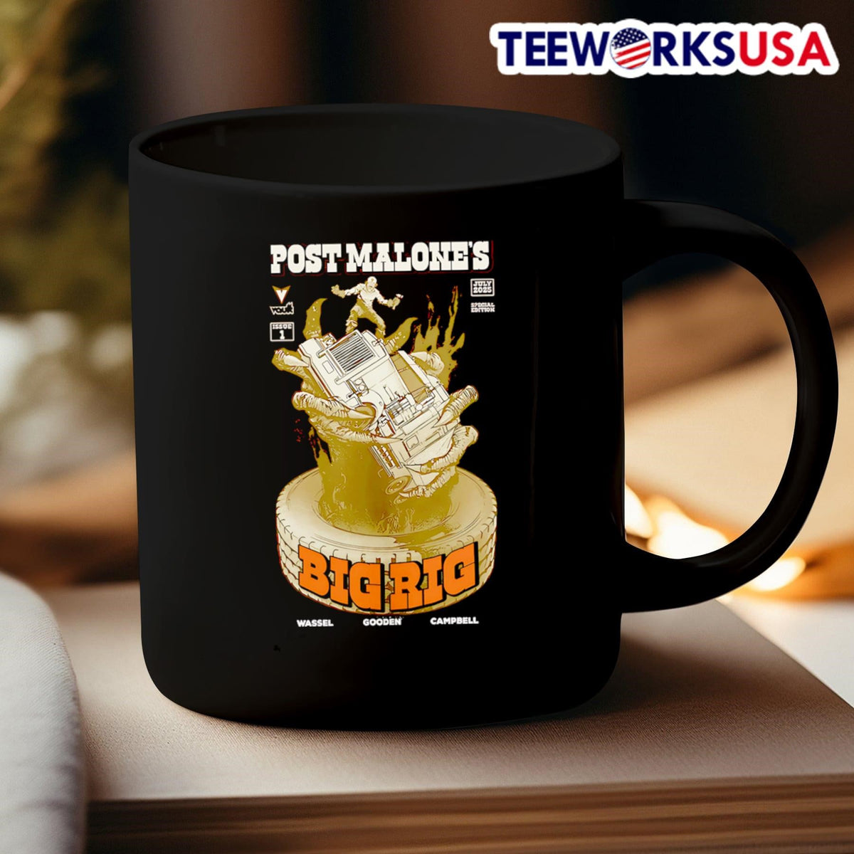 Post Malone Big Rig 2025 Tour - Adult & Kids T-Shirts, Sweatshirts & Hoodies apparel design preview 3
