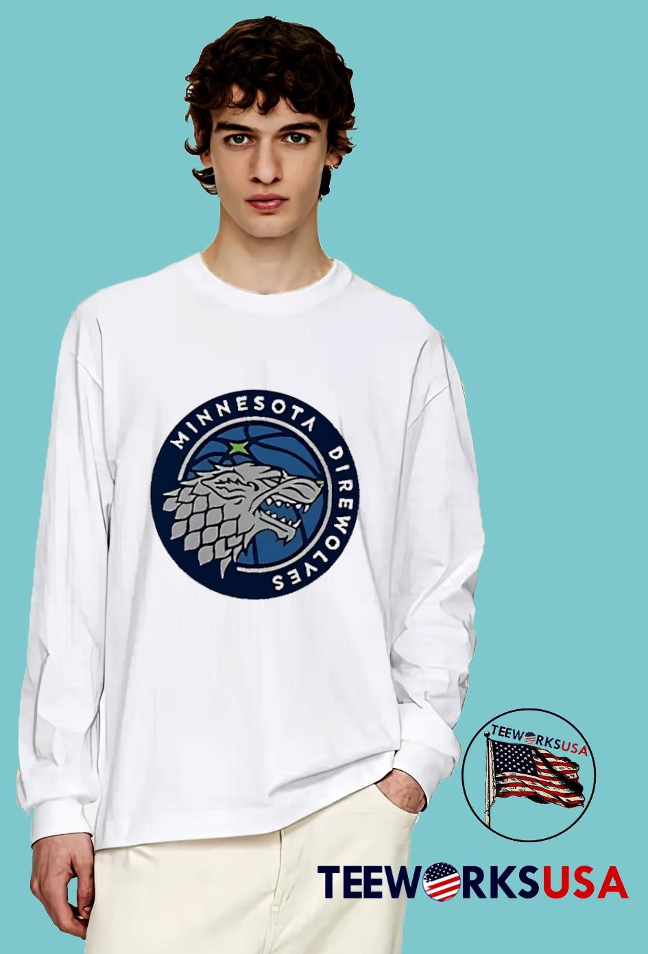 Minnesota Direwolves logo - Adult & Kids T-Shirts, Sweatshirts & Hoodies apparel design preview 4